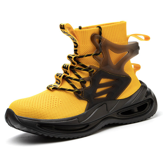 Zapatos de Seguridad Respirable Tejido Volador para Hombre Talla Grande - Image 12