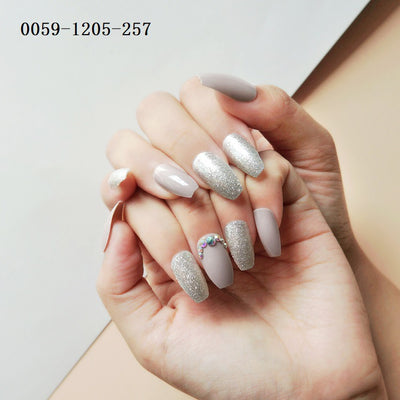 Uñas Postizas Largas Puntiagudas con Lentejuelas - Diseño Elegante - Image 6