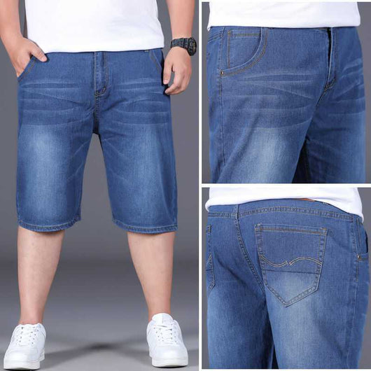 Jeans Cropped Holgados Talla Grande para Hombre - Image 8