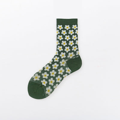 Calcetines Floral Doble Aguja Estilo Hyuna - Image 6