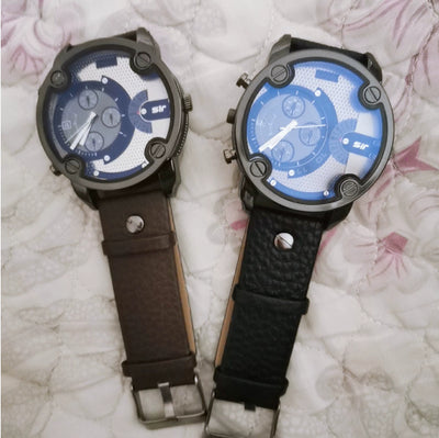 Reloj de Cuarzo Estilo Militar Coreano con Dial Grande - Unisex Retro - Image 5