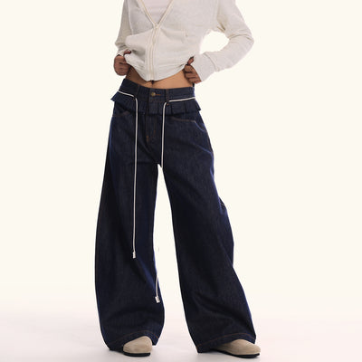 Jeans Oversize con Costuras Decorativas para Hombre y Mujer