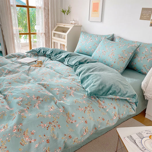 Juego de Sábanas de Franela Coral Velvet 4 Piezas - Algodón Suave para Cama Individual - Image 10