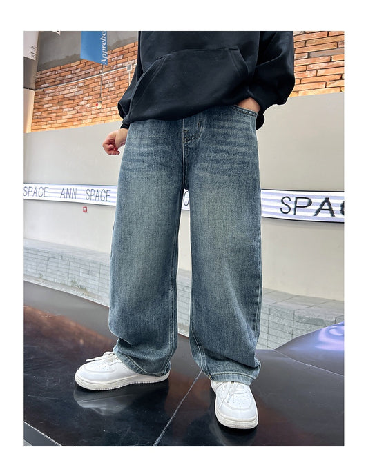 Jeans Rectos Sueltos para Hombre - Diseño Clásico Versátil - Image 14