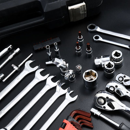 Kit de Herramientas Multifuncional para Reparación Automotriz con Llaves de Tubo