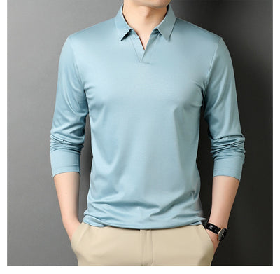 Camisa Casual de Algodón Puro para Hombre - Manga Larga Clásica - Image 13