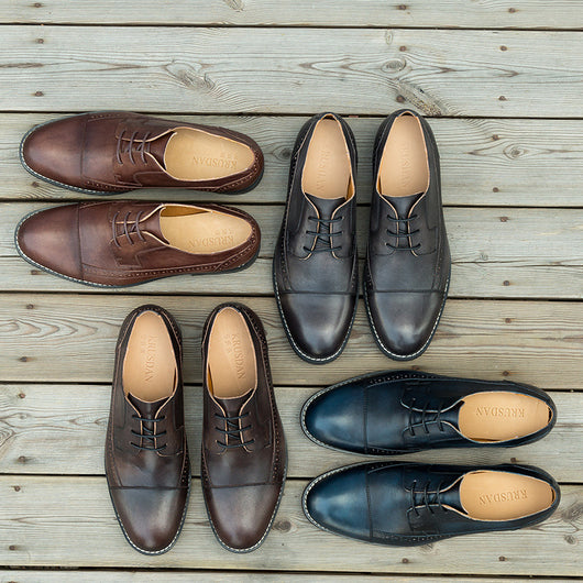 Zapatos de Cuero Casual Británicos para Hombre - Image 5