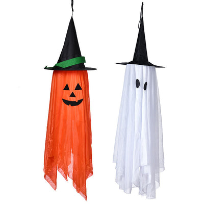 Decoración Halloween: Adornos Calabaza y Fantasmita con Sombrero - Image 7