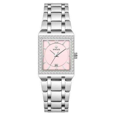 Reloj Mujer Acero Inoxidable Resistente al Agua con Cristal Diamante - Image 21