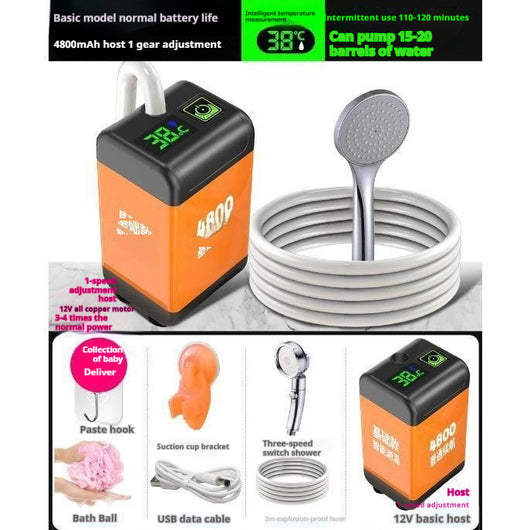 Ducha Portátil Eléctrica para Exterior - Esponja Milagrosa para Toda la Familia - Image 4