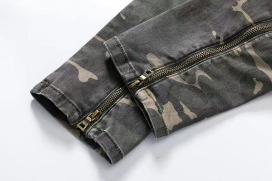 Pantalones Cargo Slim Camuflaje con Bolsillos Funcionales - Image 3