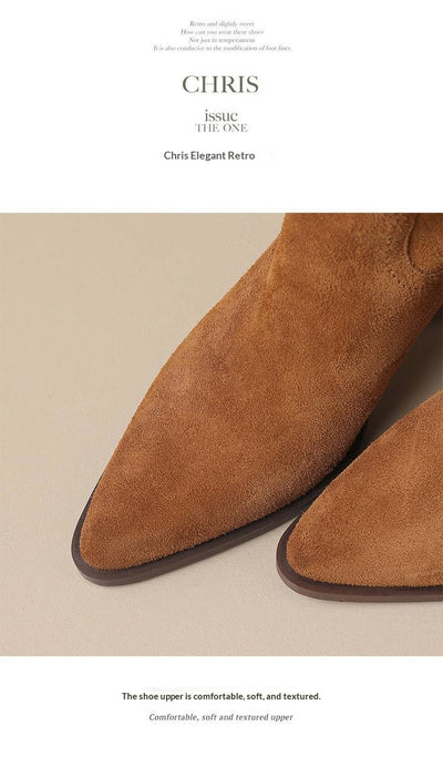 Botas Largas Retro Artesanales de Color Sólido para Otoño-Invierno - Image 14