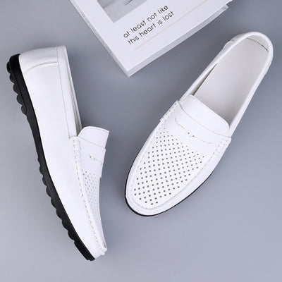 Mocasines Hombre Cuero Microfiber con Diseño Calado - Image 3