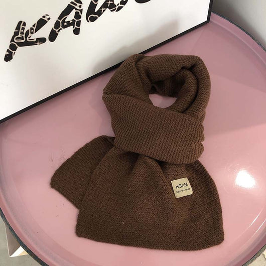 Bufanda Tejida Suave en Colores Lisos - Abrigo Versátil para Mujer - Image 2