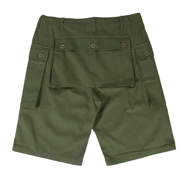 Pantalones Cortos Militares Retro con Múltiples Bolsillos - Image 4