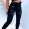 Pantalones Slim Fit Negros Europeos Mujer - Diseño Moderno y Elegante