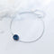 Pulsera de Plata S925 Estilo Cianita Sintética Mujer Coreano