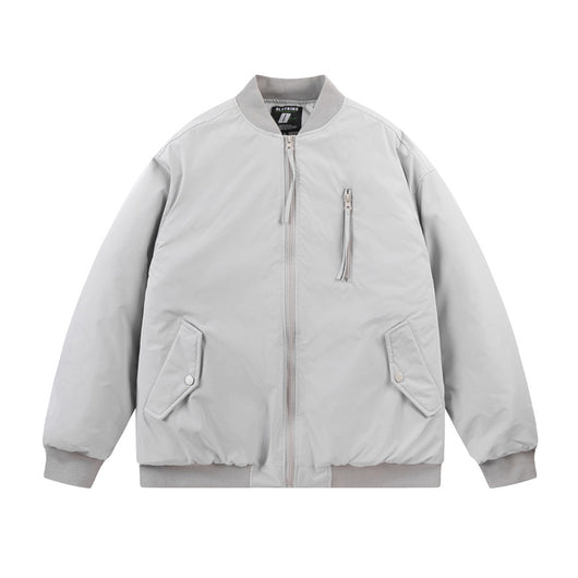 Chaqueta Acolchada de Algodón con Cuello Mao y Múltiples Bolsillos - Image 6