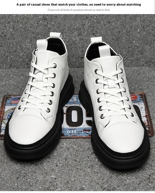 Botas Altas de Cuero para Hombre - Zapatos Casuales Invierno - Image 18