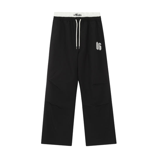 Pantalones Casuales Retro Americanos con Bordado y Detalles de Encaje para Mujer - Image 7