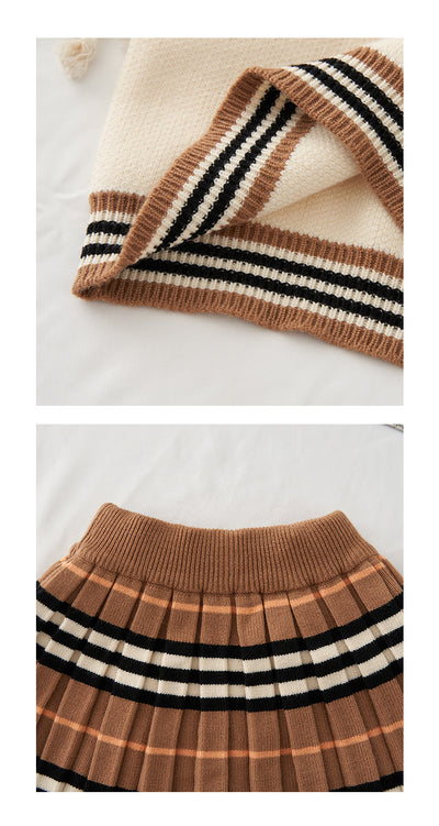 Conjunto de Suéter Estilo Colegiala Princesa para Niñas - Image 7