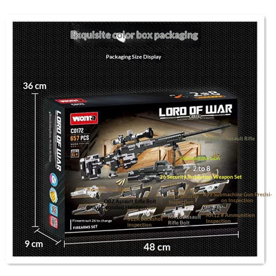 Kit de Bloques de Construcción Rifle Francotirador Militar Compatible - Image 8