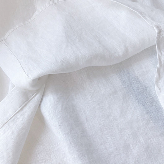 Camisa de Lino Azul Suelta - Comodidad Natural - Image 12