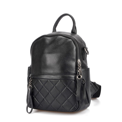 Mochila de Cuero Compacta Multiusos con Compartimento Perfumado - Image 9