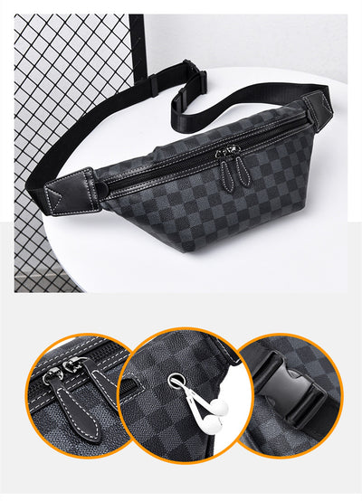 Bolsa Cruzada Cuadriculada para Hombre - Messenger Multiusos con Diseño Moderno - Image 13