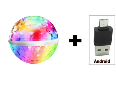 Luz LED RGB Giratoria para Móvil USB - Compatible Android y Apple - Image 6