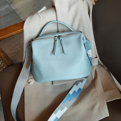 Bolso Bandolera de Cuero Suave con Asa Simple - Image 3