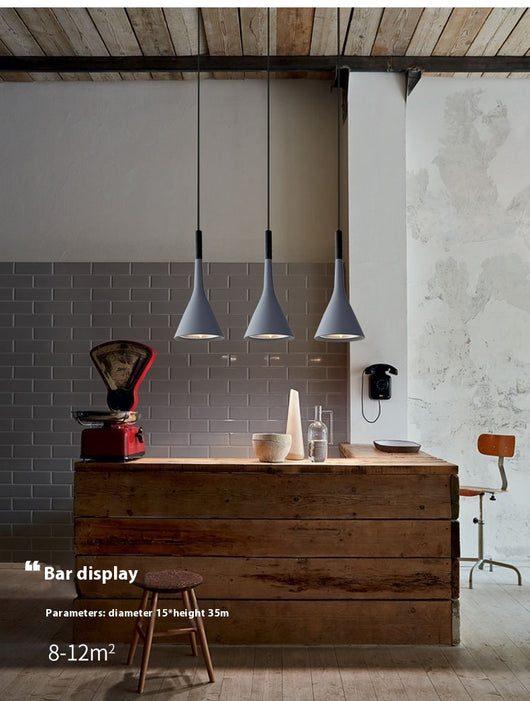 Lámpara Colgante Minimalista Nórdica de Aluminio para Restaurante y Bar - Image 16