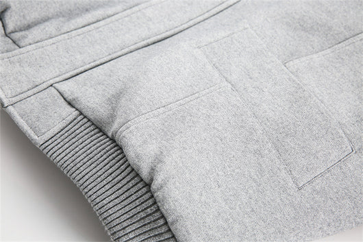 Abrigo de Lana Grueso con Cuello Alto Retro - Acolchado de Algodón para Hombre - Image 23