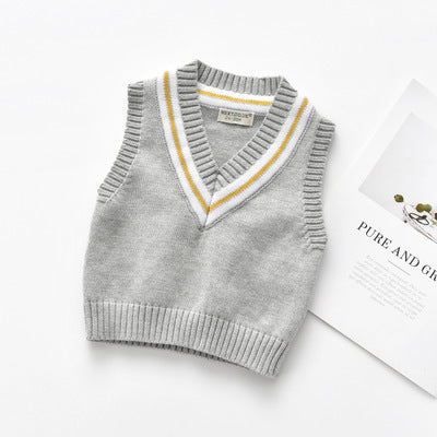 Chaleco Pullover de Punto para Niños - Prenda Base Versátil - Image 4