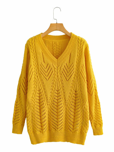 Suéter Tejido Calado Arctic Velvet para Mujer - Image 7