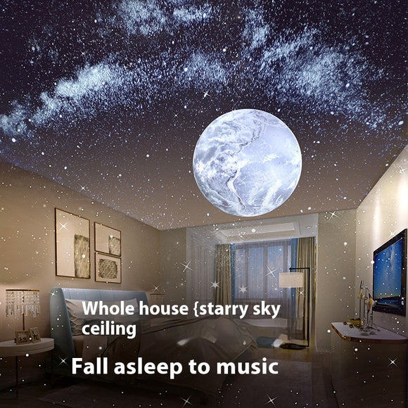 Lámpara Proyectora Bluetooth con Luz de Estrellas y Ruido Blanco