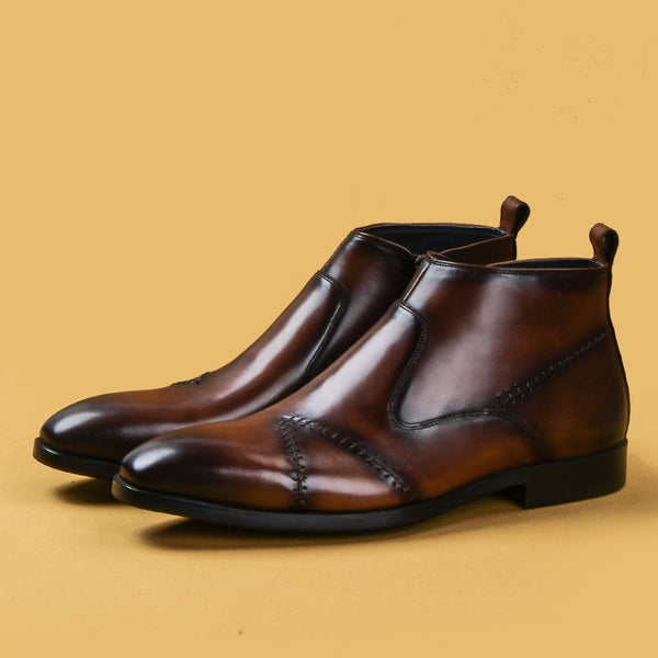 Botas Altas de Cuero Británico Confeccionadas a Mano