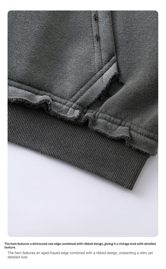 Sudadera Estilo Cardigan con Cierre y Diseño Roto - Image 28