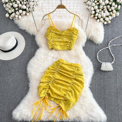 Conjunto de Top Ajustado y Falda Alta con Cordón - Image 27