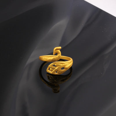Anillo Vintage con Gancho de Línea Doble - Image 4