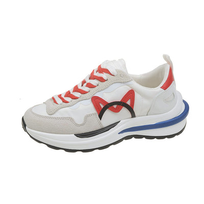 Zapatillas Casuales Mujer Suela Gruesa Respirable - Diseño Combinado de Colores - Image 5