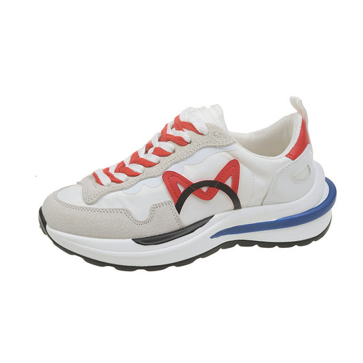 Zapatillas Casuales Mujer Suela Gruesa Respirable - Diseño Combinado de Colores - Image 5
