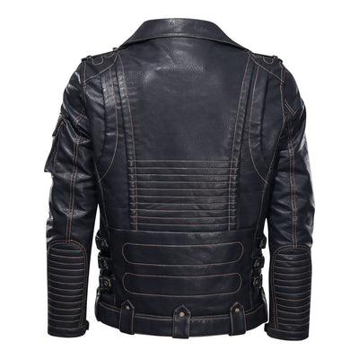 Chaqueta de Cuero Punk para Motociclista - Estilo Rebelde en Piel PU - Image 6