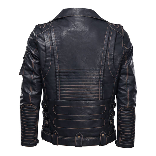 Chaqueta de Cuero Punk para Motociclista - Estilo Rebelde en Piel PU - Image 6