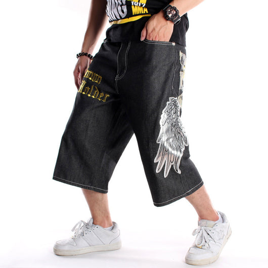 Shorts de Mezclilla Bordados Talla Grande Hombre Corte Relajado - Image 13
