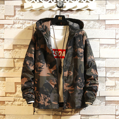 Chaqueta Hoodie Camuflada con Cierre para Hombre - Image 4