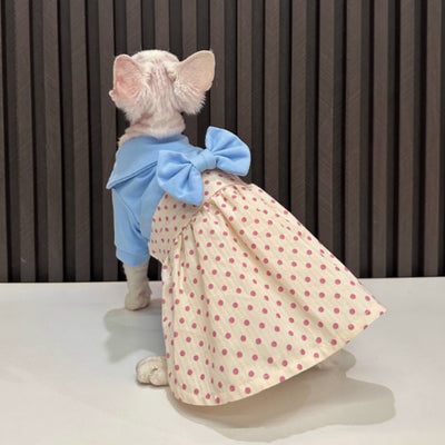 Falda con Lunares y Moño para Gato sin Pelo - Image 10