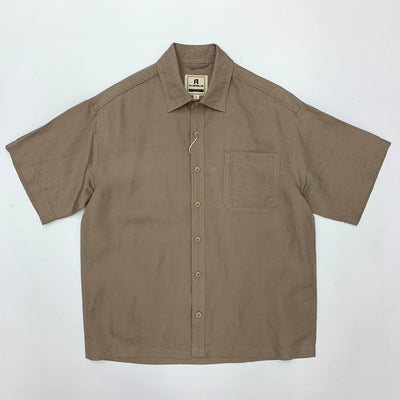 Camisa Retro Japonesa de Lino y Algodón de Manga Corta con Dobladillo Plano - Image 7
