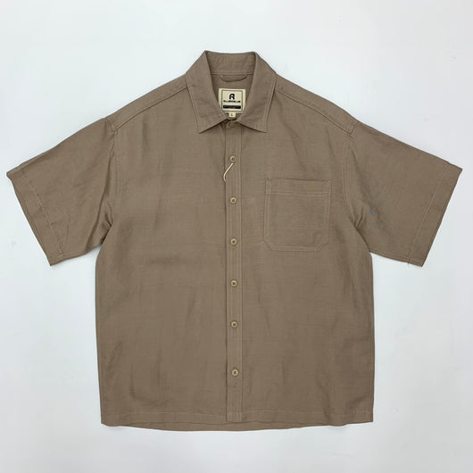 Camisa Retro Japonesa de Lino y Algodón de Manga Corta con Dobladillo Plano - Image 7