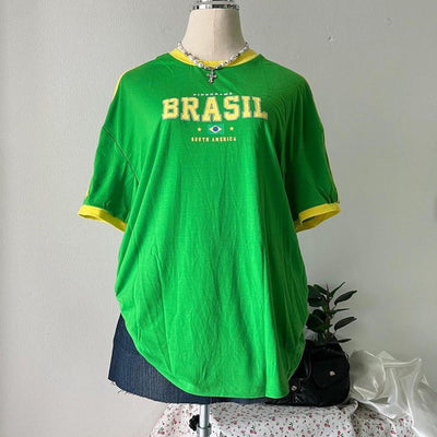 Camiseta Casual con Estampado de Letras - Diseño Simple y Versátil - Image 4